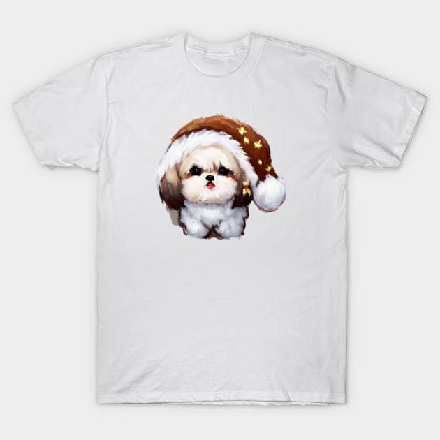 Cute Shih Tzu Drawing T-Shirt by Play Zoo